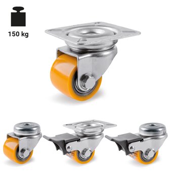 TR-75-S-Compact castors in poliuretano TR